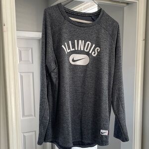 Nike Dark Gray Illinois Long Sleeve Shirt